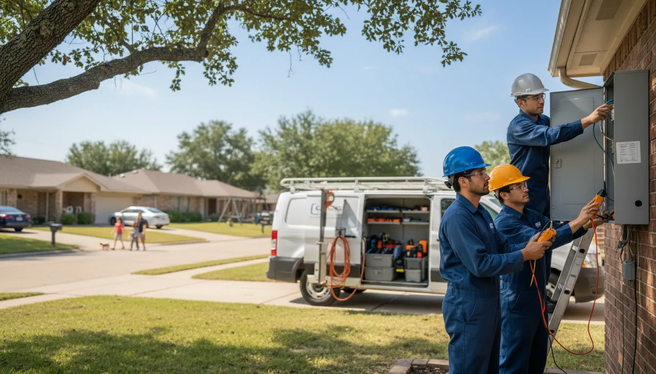 Certified electrician providing emergency electrical services in Morgan, TX